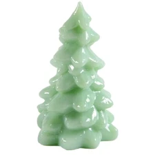 Mosser Glass Christmas Holiday Tree Jadeite Green -  Large 8"