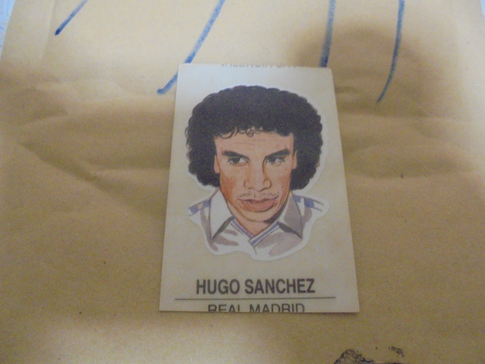 Sanchez Stickers #20 Hugo Sanchez Real Madrid Rare Sticker Spanish Colection Bollycao ...
