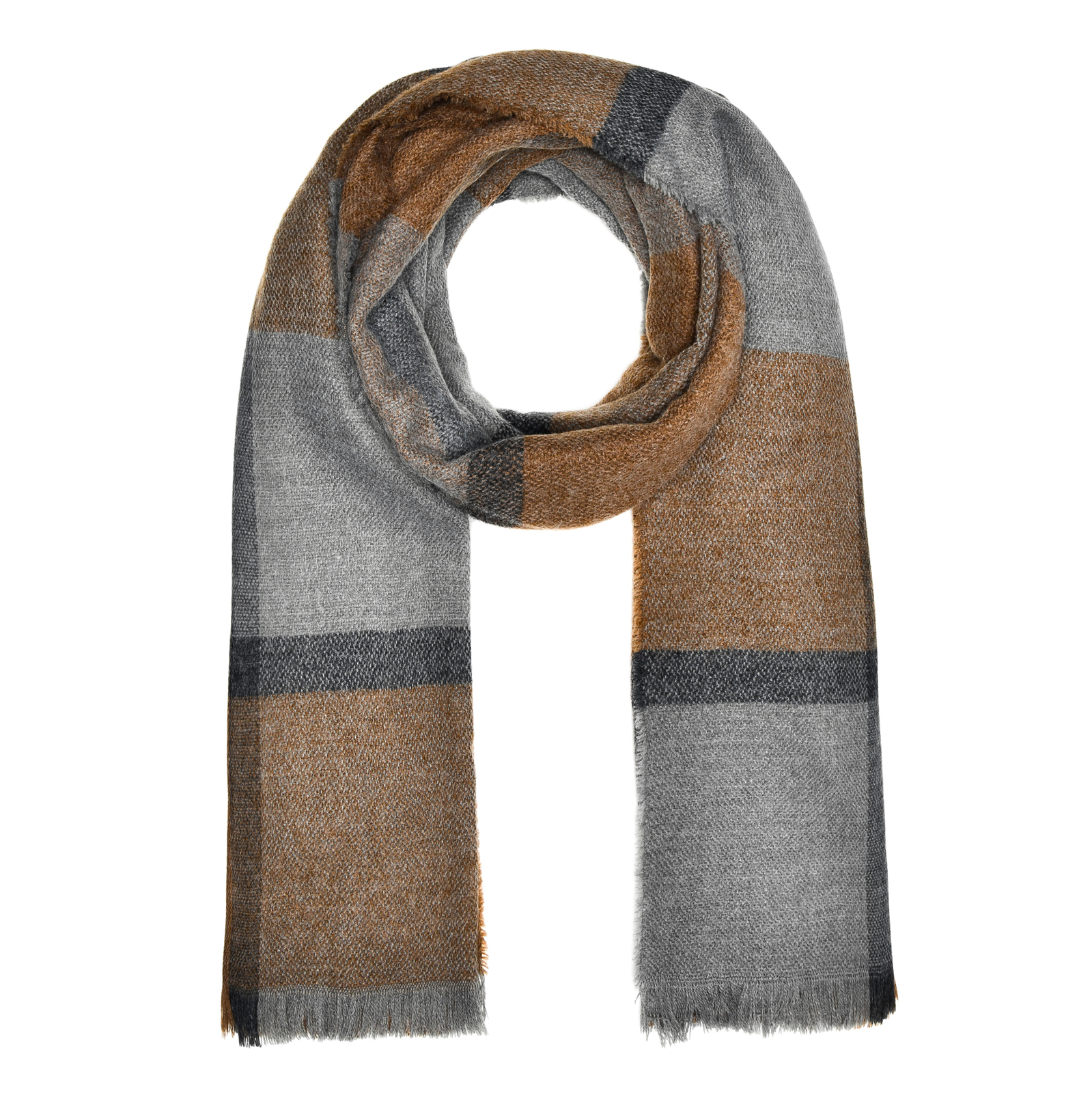 Damen Strickschal kariert Karo Женское пальто XXL большого размера, зимнее пальто большого размера Autiga