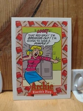 1992 Skybox Archie RIVERDALE DIARY Series #82 Blemish Dilemma.    Q5