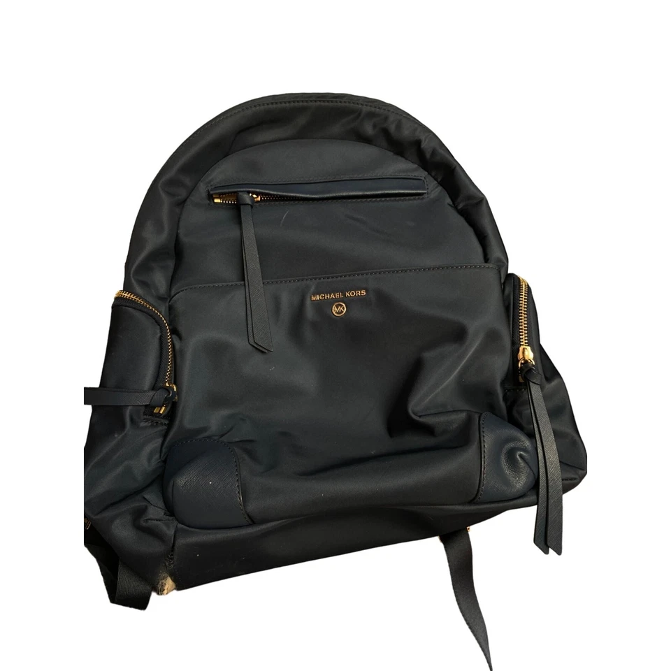 Mochila grande de nailon MICHAEL MICHAEL KORS Prescott azul marino usada Foto 4 de 4