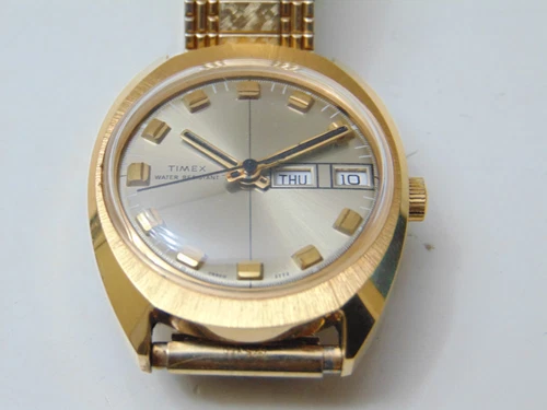 Vintage Timex Marlin Men's 26960-2772 Windup Mechanical Watch-Runs & Keeps Time