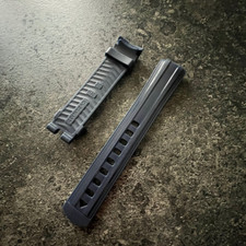 20mm Blue Rubber Strap Silicone Watch Band For Omega Seamaster Diver 300M 42 mm