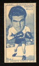 1949 Carreras Turf Cigarettes Sports Series Boxing #15 Freddie Mills NM