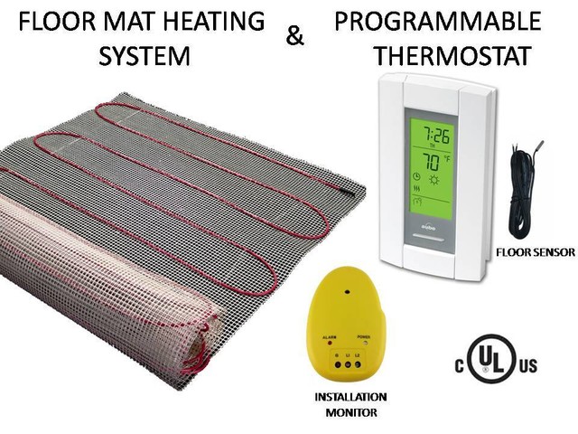 15 25sqft Electric Tile Radiant Warm Floor Heated Kit Ul Listed
