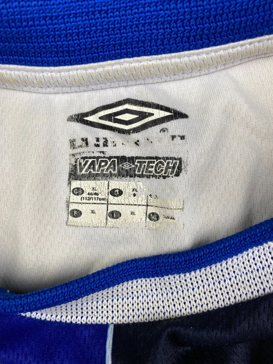 チェルシーFC Umbro 2003-2004 〈Away〉ホワイト/ブルー　S umbro チェルシー 03/04 ユニフォーム アウェイ ミニキット(3点