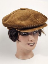 Vintage 1970 London Imperial By J. A. Miller CO. Corduroy Newsboy Hat Size 7 1/4