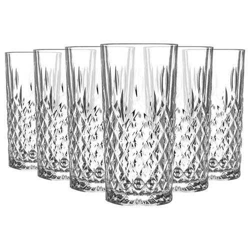 6x LAV Odin Highball Glasses Tall Glass Water Drinking Tumblers Set