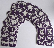 TEMPORARY GLITTERTATTOO 120 x mini stencil glitter tattoo cool item L K