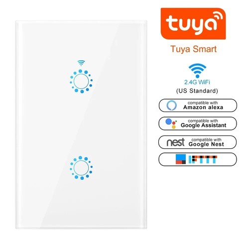 Wifi Smart Light Wall Switch Tuya/Ewelink Touch Glass Panel Remote Control Switc - Picture 9 of 36