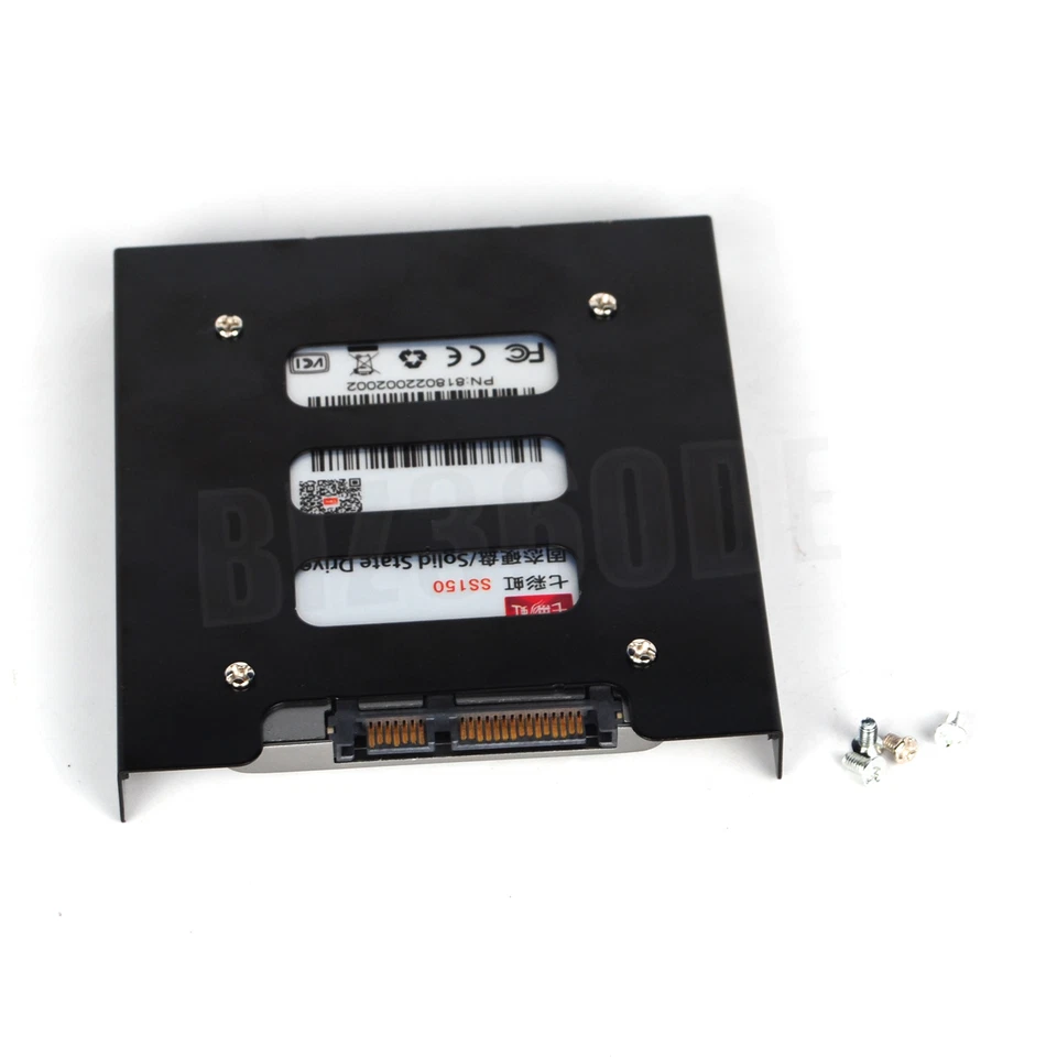 HDD / SSD Einbaurahmen 3,5" für 2,5" Festplatten PC Computer Halterung Adapter - Bild 3 von 4