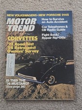 Motor Trend January 1973 Corvette Porsche 914s New Vws Pinto Pangra More