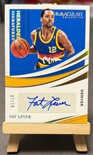 2020-21 Panini Immaculate Heralded Signatures Gold /10 - Fat Lever /Nuggets
