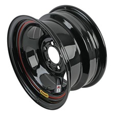 Bassett Imca 5-spoke Inertia 15x8 5x4 34 Steel 2pc Blk Gloss Each Wheel 58ac4i