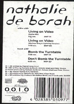 Nathalie De Borah - Living On Video (12'')