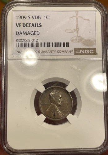 1909-S VDB Lincoln Wheat Cent NGC VF Details Very Fine