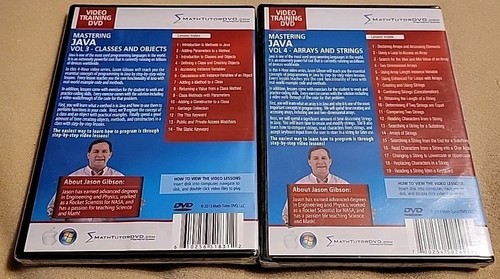 NEW Mastering Java Volume 3 & Vol 4 DVD LOT Video Training Classes Objects Array - Picture 2 of 5