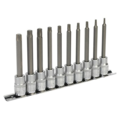 Sealey Ak6236 Trx-Star Steckschlüssel-Bit-Satz 10-teilig 3/8 Vierkantantrieb 100 mm