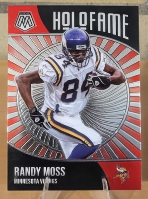 2021 Panini Mosaic - Holofame Randy Moss #4 - Minnesota Vikings - Hall Of Fame 