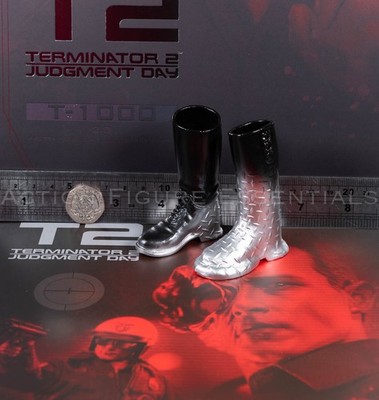 Hot Toys T-1000 Boots Liquid Metal MMS774 Terminator 2 1/6 Scale Parts Custom