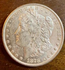 1878 S Morgan Silver Dollar $1 AU