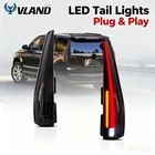 LED Tail Lights Assembly Smoked For 2007-2014 GMC Yukon&Chevrolet Tahoe/Suburban