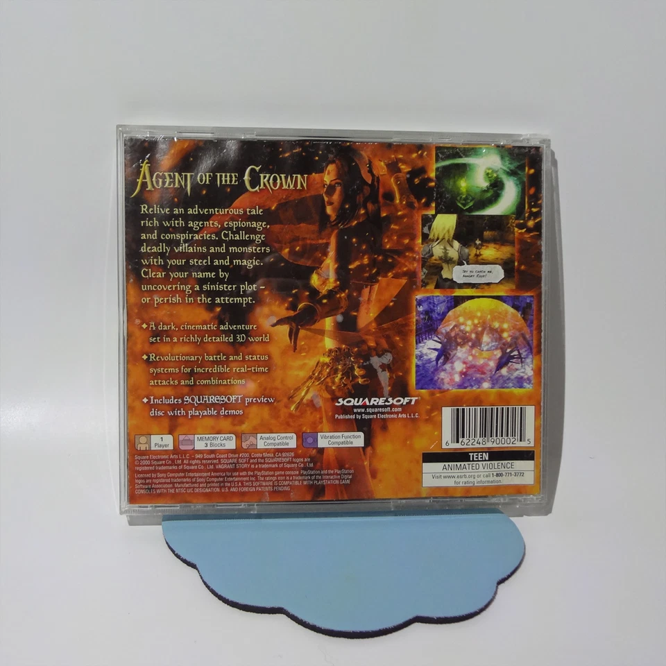 Vagrant Story (Sony PlayStation 1, 2000) CiB Tested in 2024, mild insert damage - Image 2 of 4