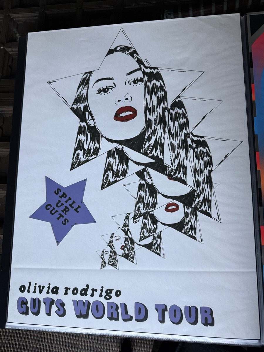 Olivia Rodrigo Guts World Tour Oficial Poster | eBay