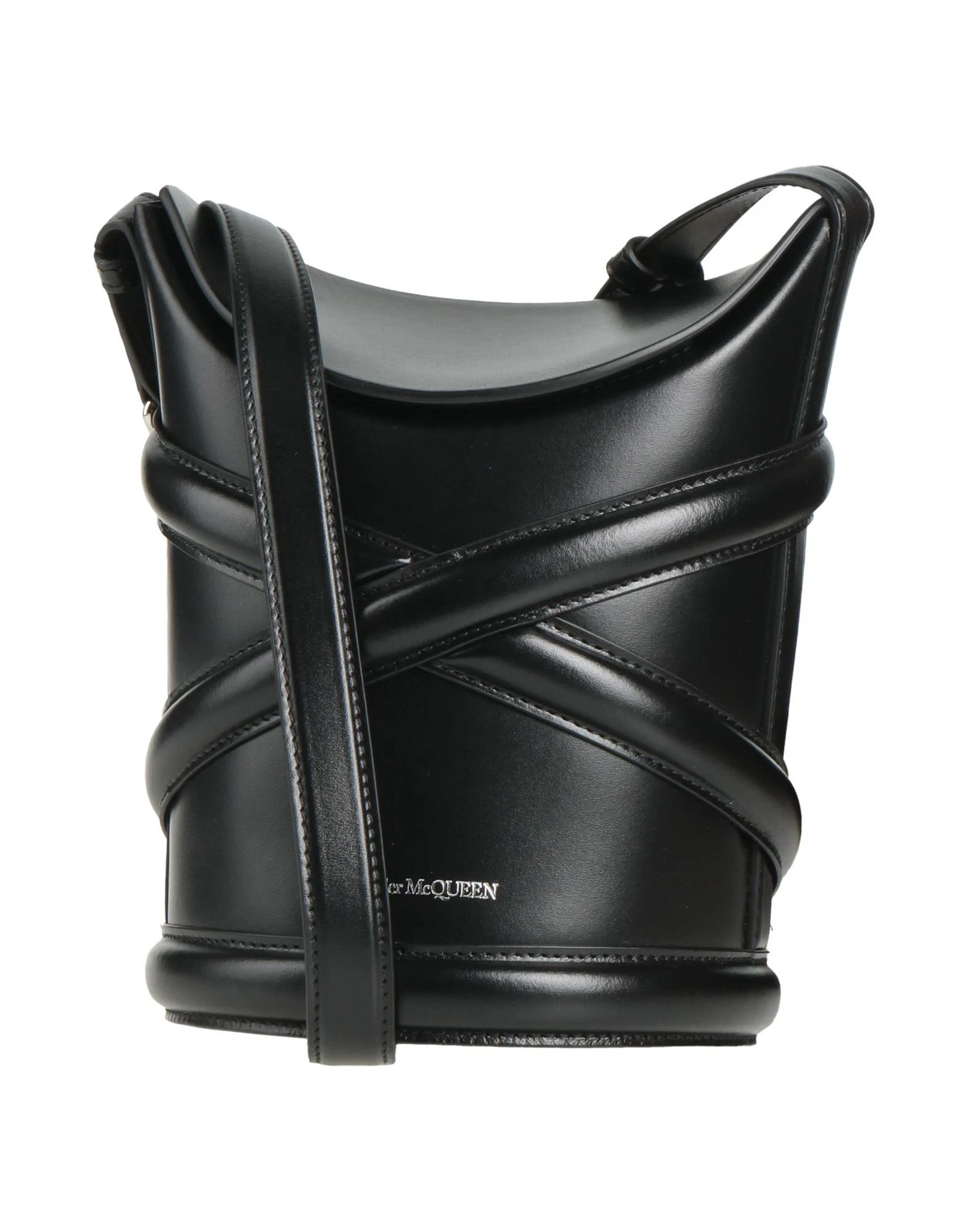 McQueen - Women - Leather Bucket bag - Black 240290₽