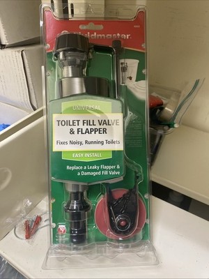 New Fluidmaster 400CR Universal Toilet Fill Valve & 2'' Flapper Repair Kit