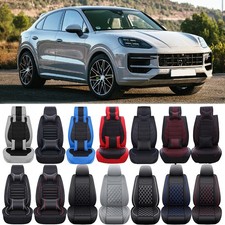 For Porsche Cayenne Seat Car Seat Covers Full Set Pu Leather Front Rear Padded For Porsche Cayenne Seat Car Seat Covers Full Set Pu Leather Front Rear Padded