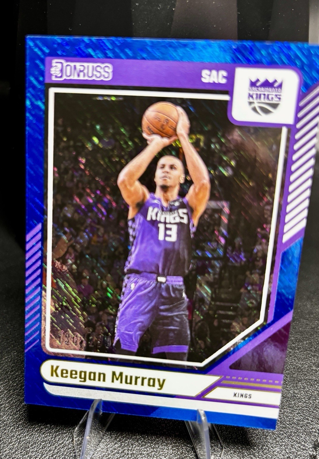 2024-25 Panini Donruss Keegan Murray #139 Blue shimmer /299 Nm-Mt Kings