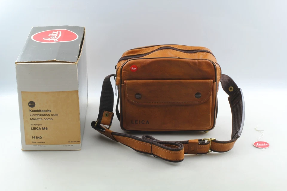 [Casi COMO NUEVO] Bolso Combinado de Hombro de Cuero LEICA 14840 para Serie M de JAPÓN Foto 2 de 4