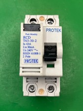 Protek T63-30-2 63A 30mA RCD