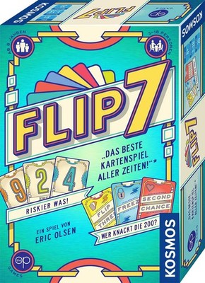 KOSMOS Flip 7 Kartenspiel | Deutsch | 3 18 Spieler | ab 8 Jahren | Spiel