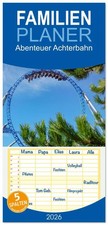Familienplaner 2026 - Abenteuer Achterbahn mit 5 Spalten (Wandkalender, 21 x...