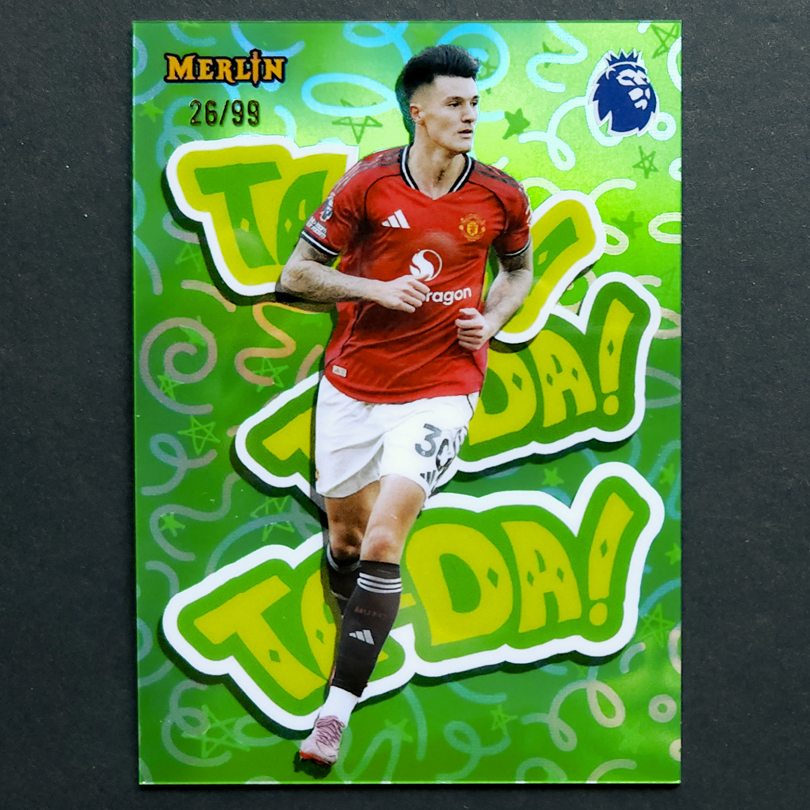 BENJAMIN SESKO 2026 Topps Merlin TA-DA! Green #TD-34 /99 Manchester United