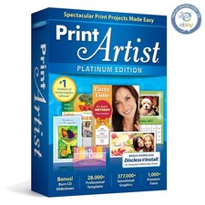 Professional-Quality Print Software: Print Artist Platinum 25 with Templates