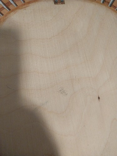 Arte da parete vintage in legno dipinto a mano, fiori dipinti molto unica 13,5" x 13,5" - Foto 4 di 6
