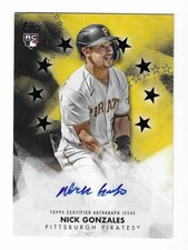 Nick Gonzales 2024 TOPPS SERIES ONE ROOKIE AUTOGRAPH CARD Pirates RC AUTO SP/199