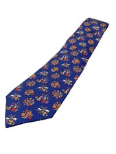 Salvatore Ferragamo Tie Silk NVY Total Pattern Men