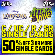 DISNEY LORCANA SET 13 ATTACK OF THE VINE C / U / R / SR NON-FOIL SINGLE CARDS