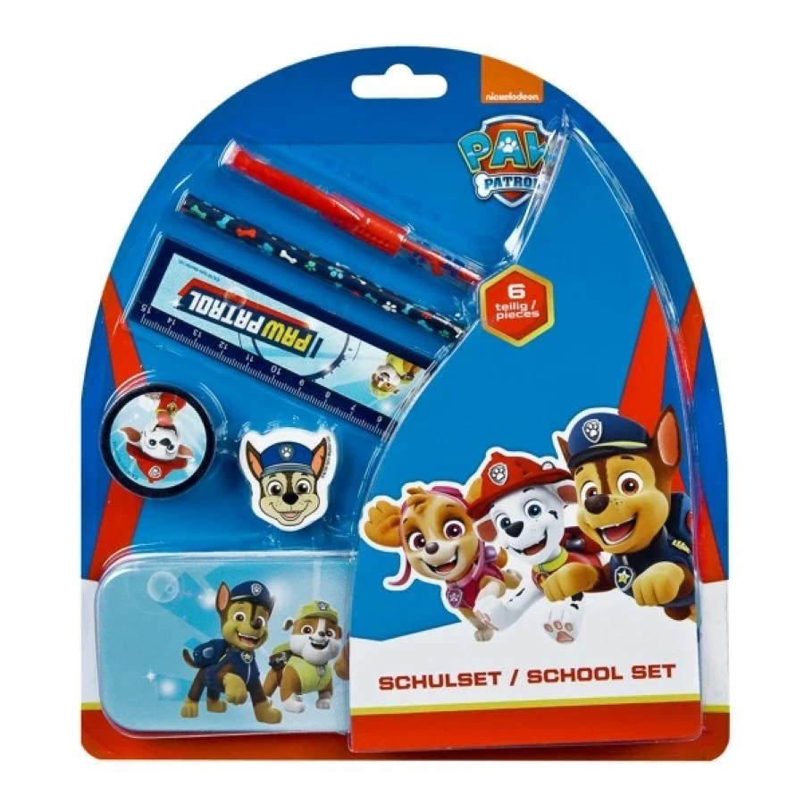 Paw Patrol Schulset - 6 teilig
