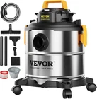 Stainless Steel Shop Vac Wet and Dry Vacuum Cleaner 5.5 Gallon 6 Peak HP