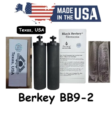Berkey Authentic Black BB9-2 Water replacement Filters For Berkey Water System