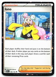 Iono 185/193 Cosmos Holo Promo - Paldea Evolved Premium Tournament Collection