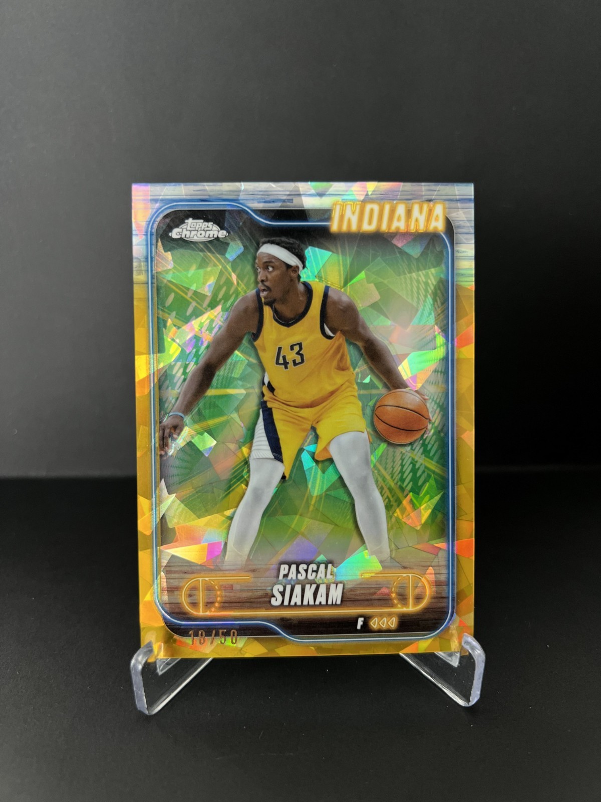 2025 Topps Chrome- Pascal Siakam #64 Gold /50