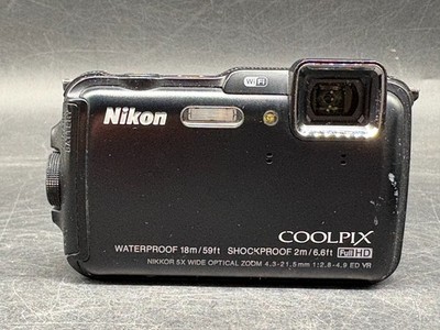 NIKON COOLPIX AW120 Outdoor Kamera Unterwasserkamera Schwarz FULLHD LESEN