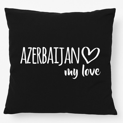 Kissen Azerbaijan my love Geschenkidee Azerbaijan Geschenk Präsent Mitbringsel S