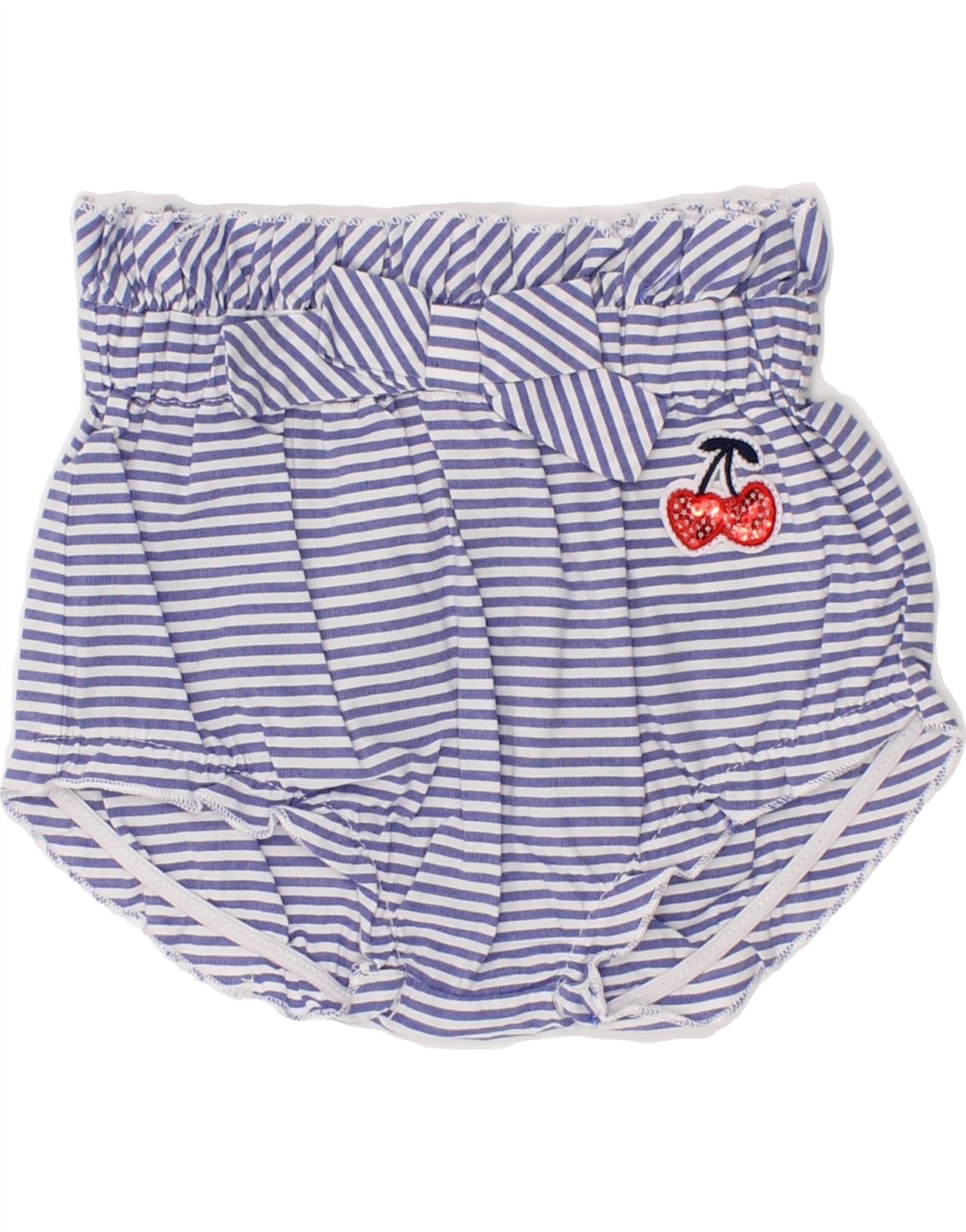 BRUMS Baby Girls Sport Shorts 3-6 Months Blue Striped Cotton WG02